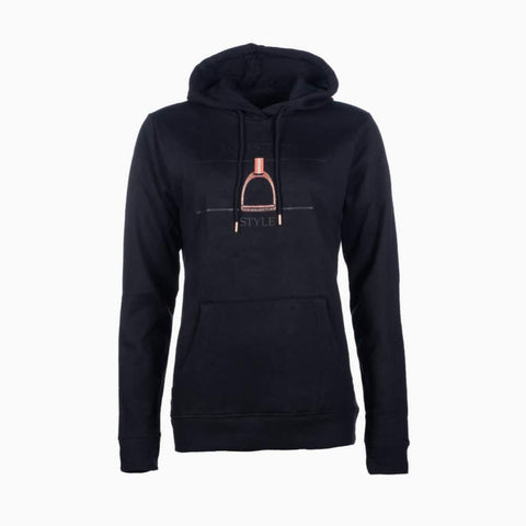 Ladies Black and rose gold hoody